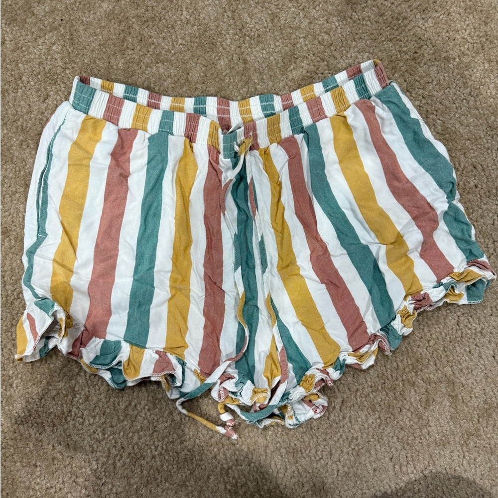 american eagle striped linen short